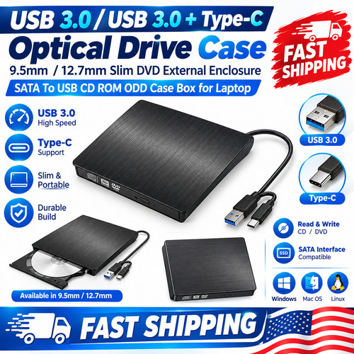 Slim external dvd - cd, usb